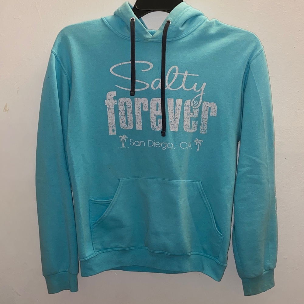 Teal 'Salty Forever' Hoodie